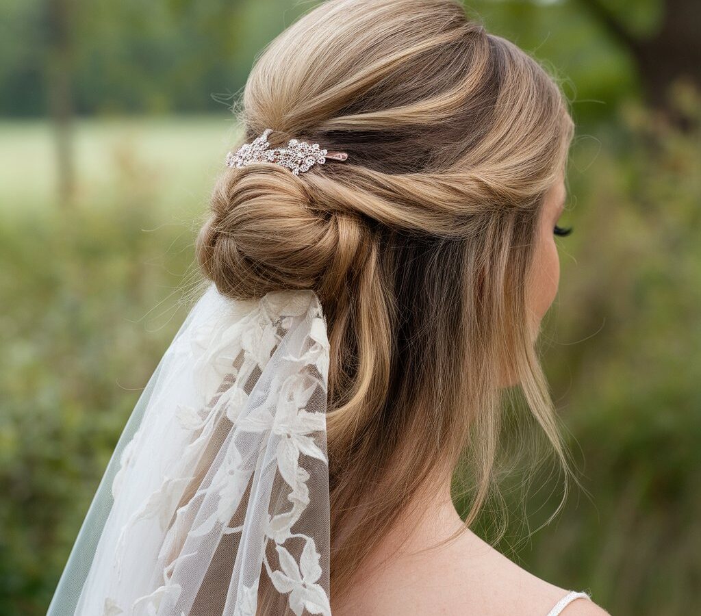 Veil-Friendly Hairstyles That Won't Get Tangled